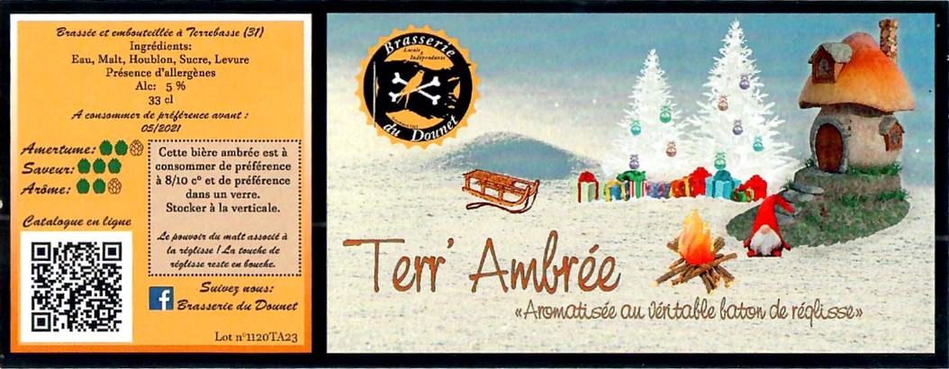 Etiquette BRASSERIE DU DOUNET 01