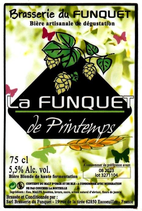 Etiquette BRASSERIE DU FUNQUET 11