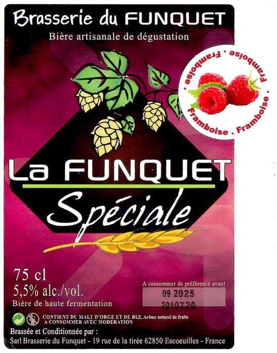 Etiquette BRASSERIE DU FUNQUET 17