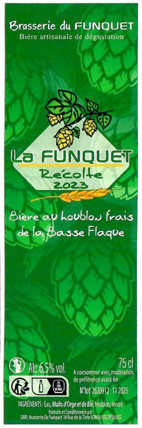 Etiquette BRASSERIE DU FUNQUET 18