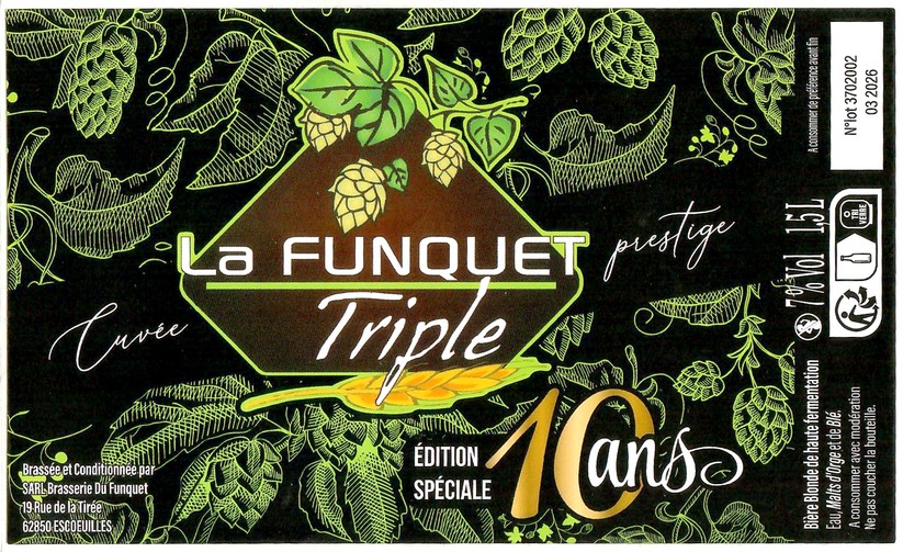 Etiquette BRASSERIE DU FUNQUET 21