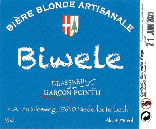 Etiquette BRASSERIE DU GARCON POINTU 04