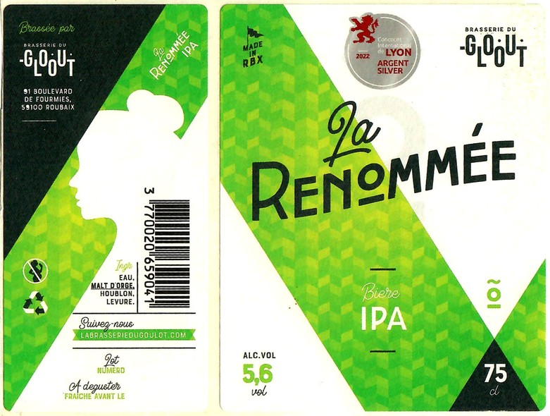 Etiquette BRASSERIE DU GOULOT 06