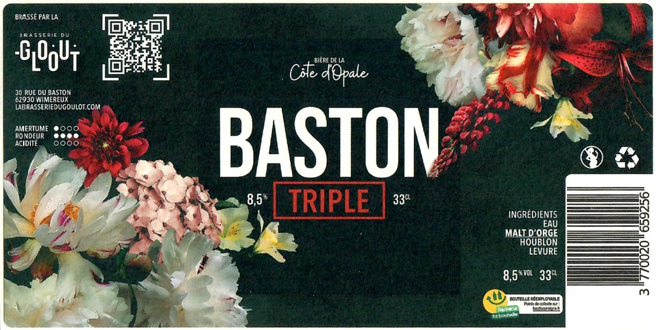 Etiquette BRASSERIE DU GOULOT 62 13