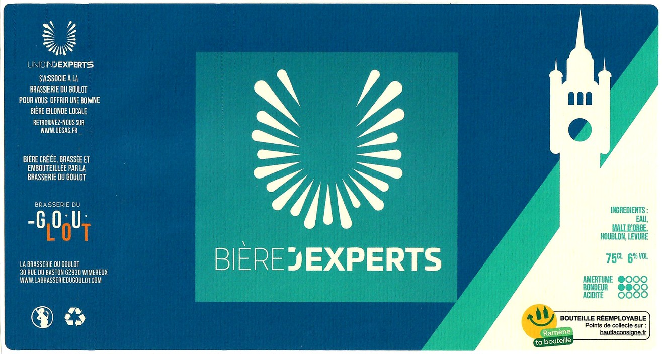Etiquette BRASSERIE DU GOULOT 62 19