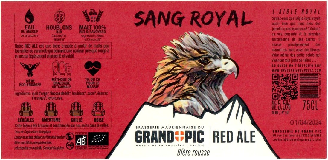 Etiquette BRASSERIE DU GRAND PIC 10