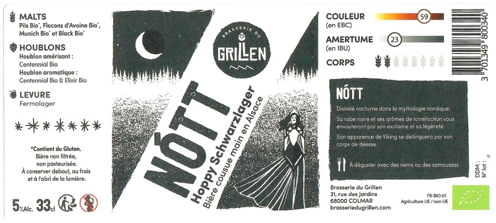 Etiquette BRASSERIE DU GRILLEN 09