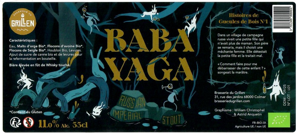 Etiquette BRASSERIE DU GRILLEN 15