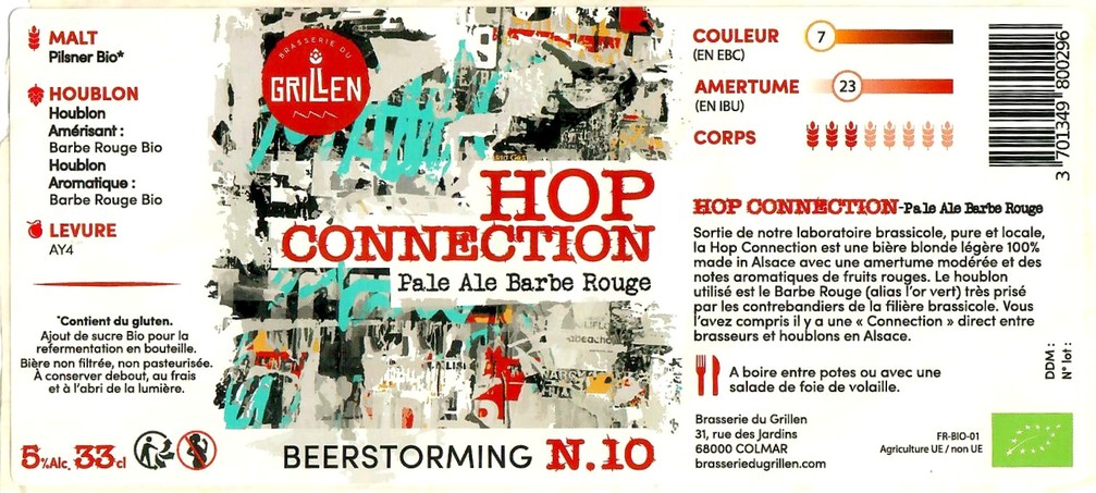 Etiquette BRASSERIE DU GRILLEN 17