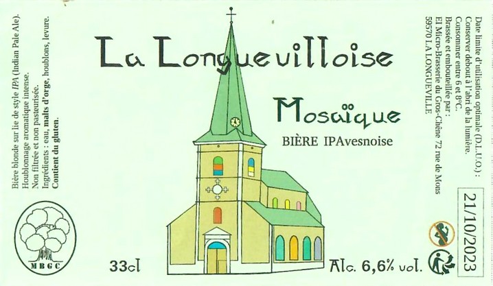 Etiquette BRASSERIE DU GROS CHENE 01