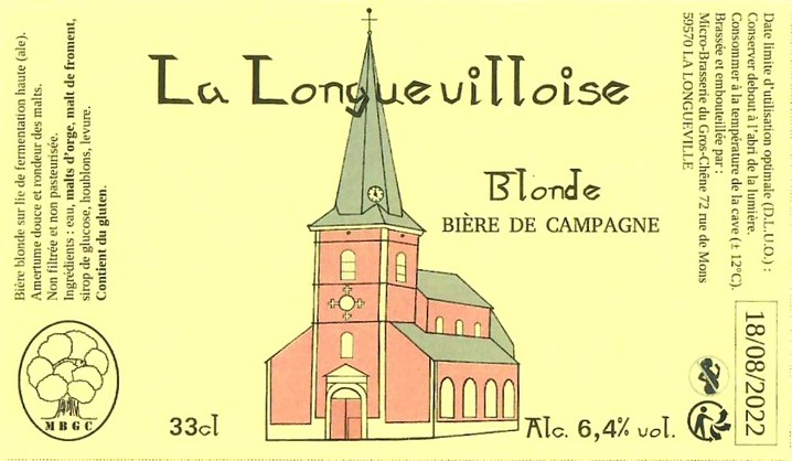 Etiquette BRASSERIE DU GROS CHENE 14