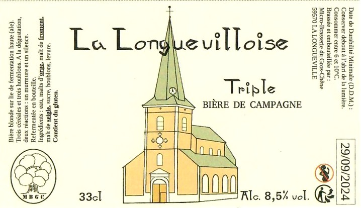 Etiquette BRASSERIE DU GROS CHENE 16