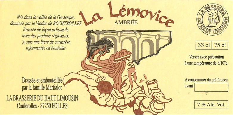 Etiquette BRASSERIE DU HAUT LIMOUSIN 03