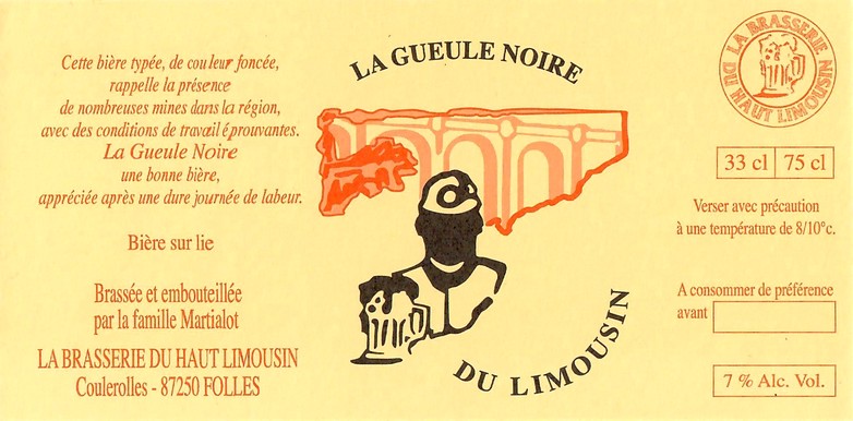 Etiquette BRASSERIE DU HAUT LIMOUSIN 04