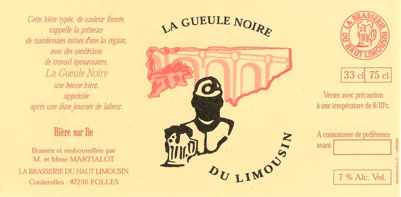 Etiquette BRASSERIE DU HAUT LIMOUSIN 05