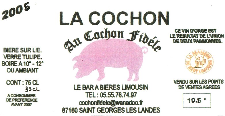 Etiquette BRASSERIE DU HAUT LIMOUSIN 15