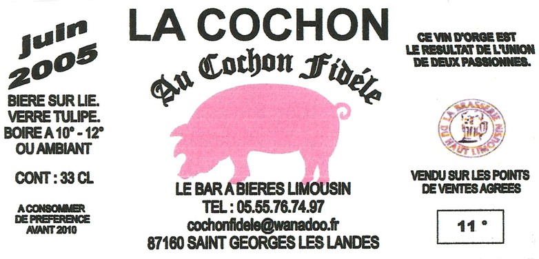 Etiquette BRASSERIE DU HAUT LIMOUSIN 16