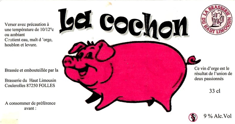 Etiquette BRASSERIE DU HAUT LIMOUSIN 17