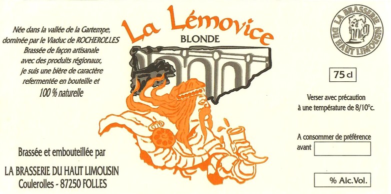 Etiquette BRASSERIE DU HAUT LIMOUSIN 18