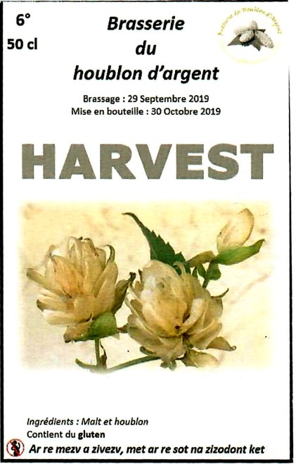 etiquette BRASSERIE DU HOUBLON D'ARGENT 02