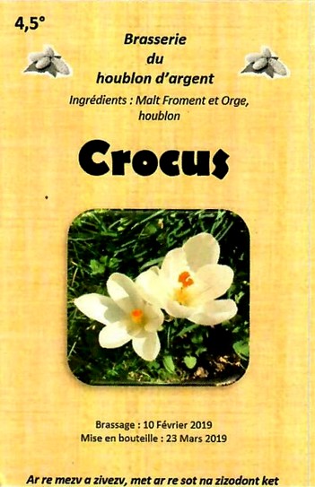 etiquette BRASSERIE DU HOUBLON D'ARGENT 04