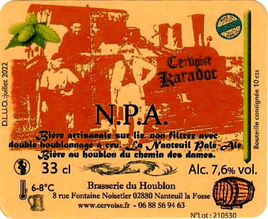 etiquette BRASSERIE DU HOUBLON GOURMAND 32