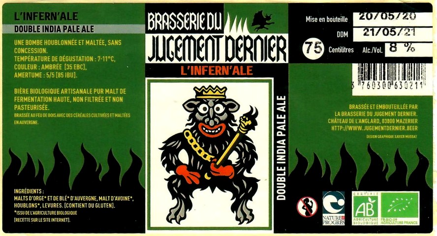 etiquette BRASSERIE DU JUGEMENT DERNIER 02