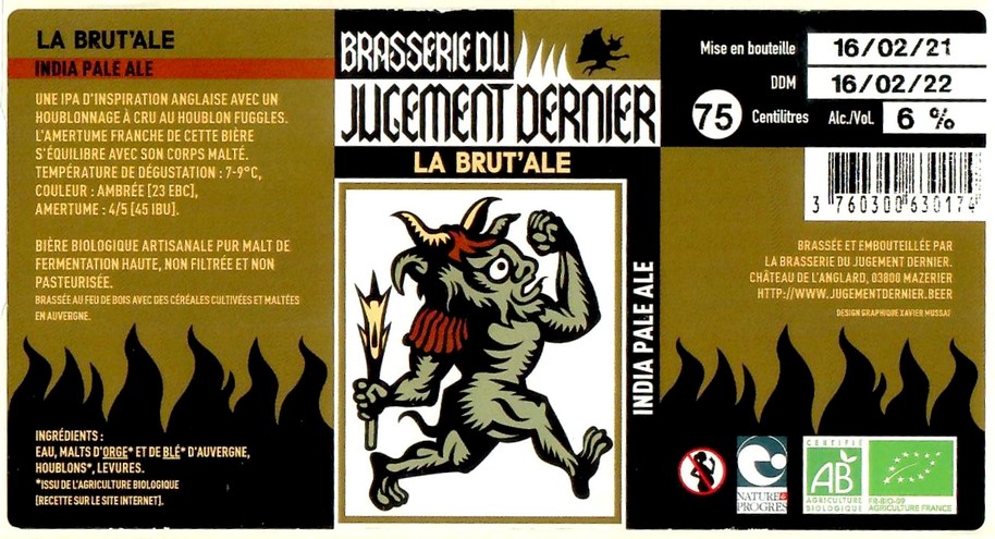 Etiquette BRASSERIE DU JUGEMENT DERNIER 08