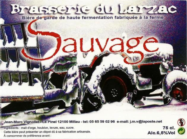 etiquette BRASSERIE DU LARZAC 02