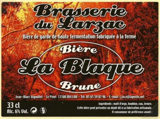 etiquette BRASSERIE DU LARZAC 03