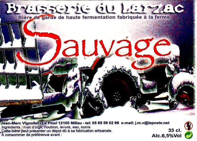 etiquette BRASSERIE DU LARZAC 17