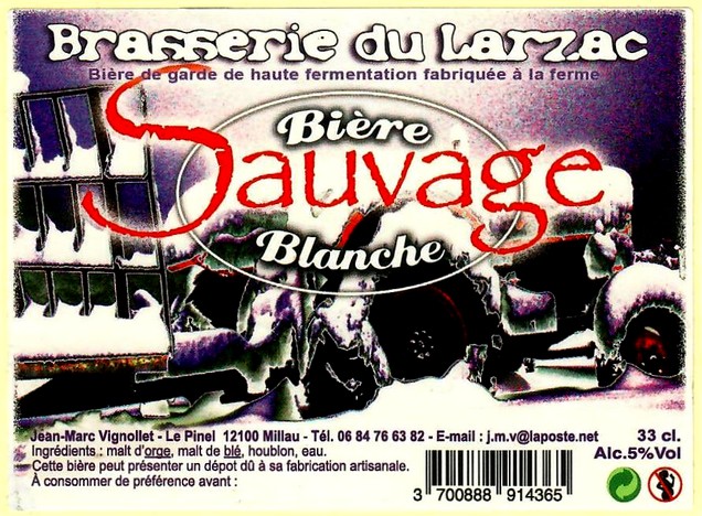 etiquette BRASSERIE DU LARZAC 18