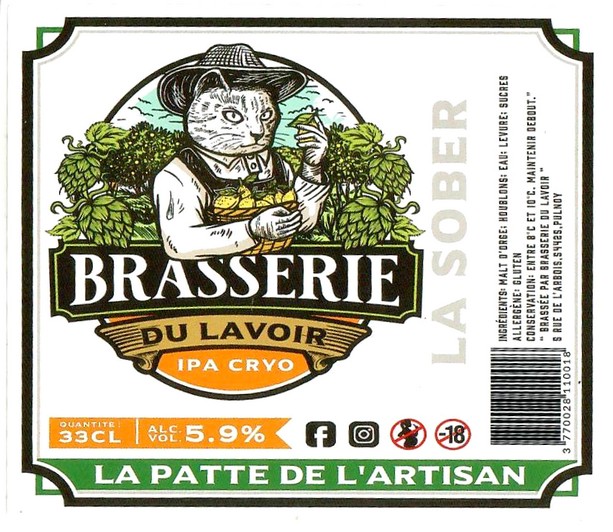 Etiquette BRASSERIE DU LAVOIR 33