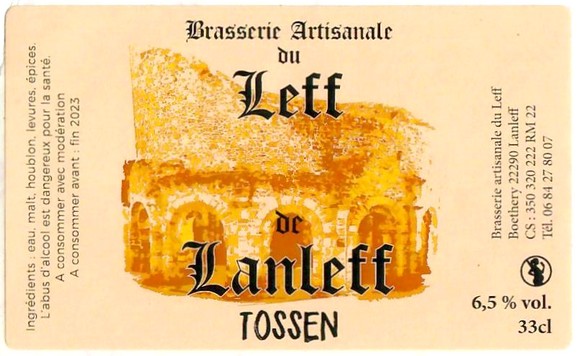 Etiquette BRASSERIE DU LEFF 05