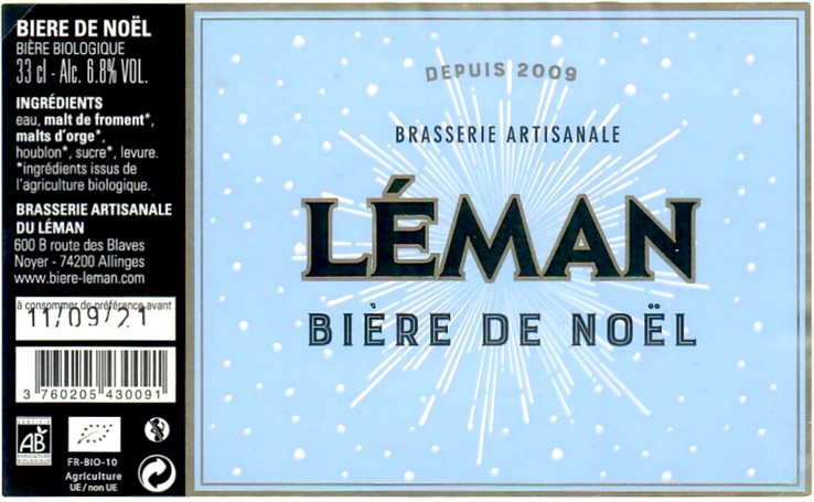 Etiquette BRASSERIE DU LEMAN 04