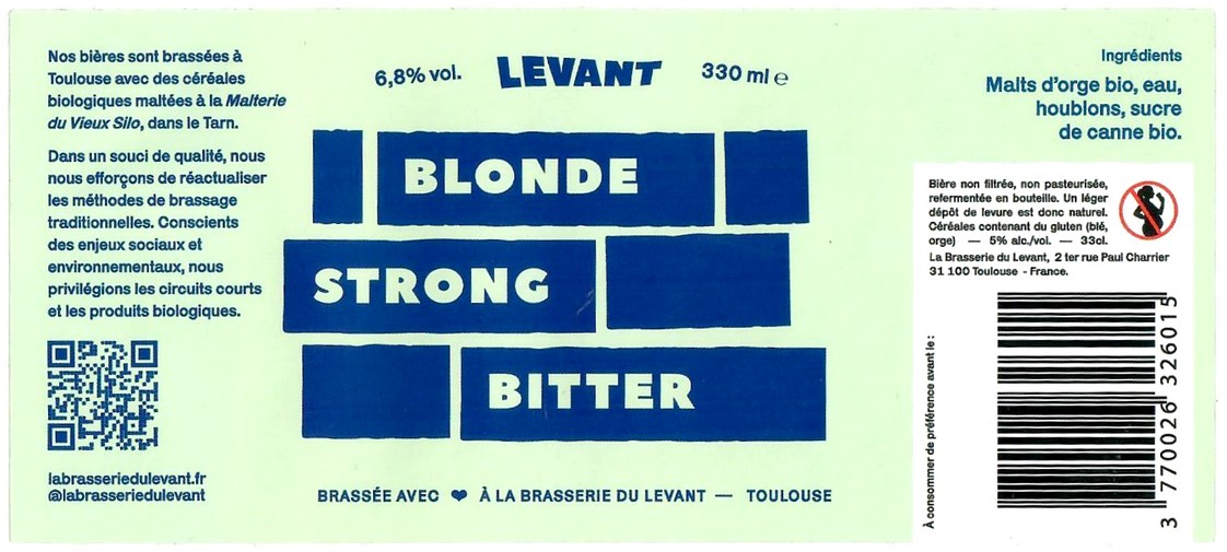 Etiquette BRASSERIE DU LEVANT 03