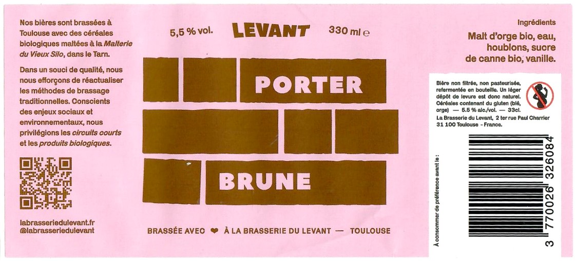 Etiquette BRASSERIE DU LEVANT 05