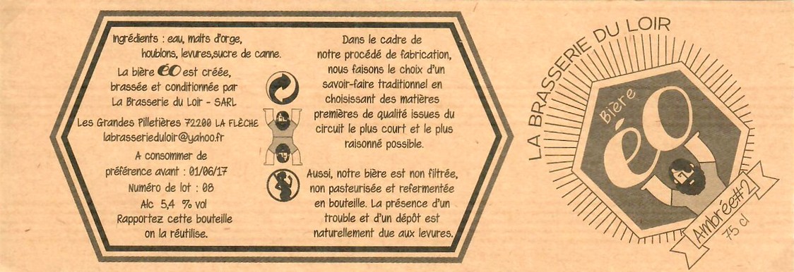 Etiquette BRASSERIE DU LOIR 04