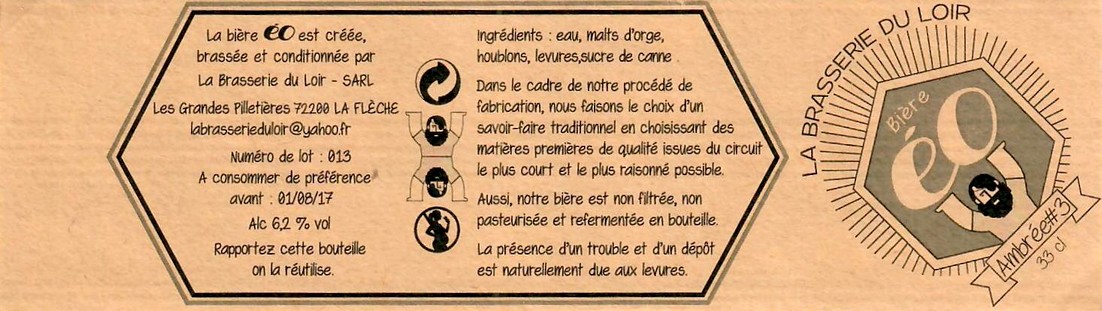 Etiquette BRASSERIE DU LOIR 09