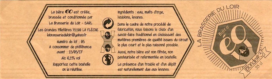 Etiquette BRASSERIE DU LOIR 10