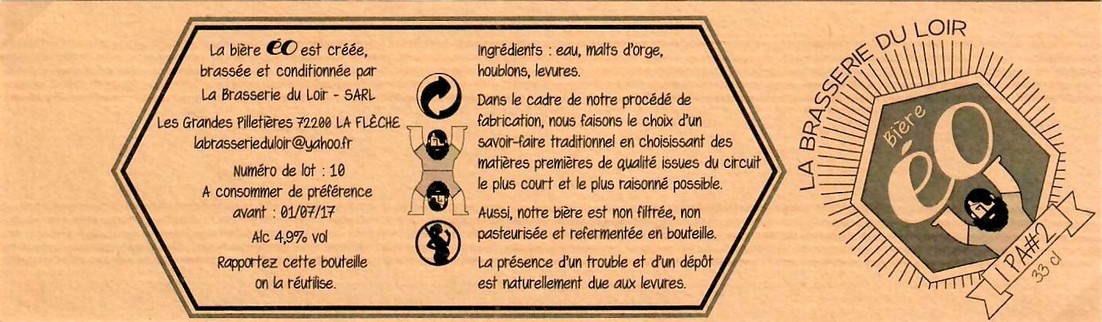 Etiquette BRASSERIE DU LOIR 12