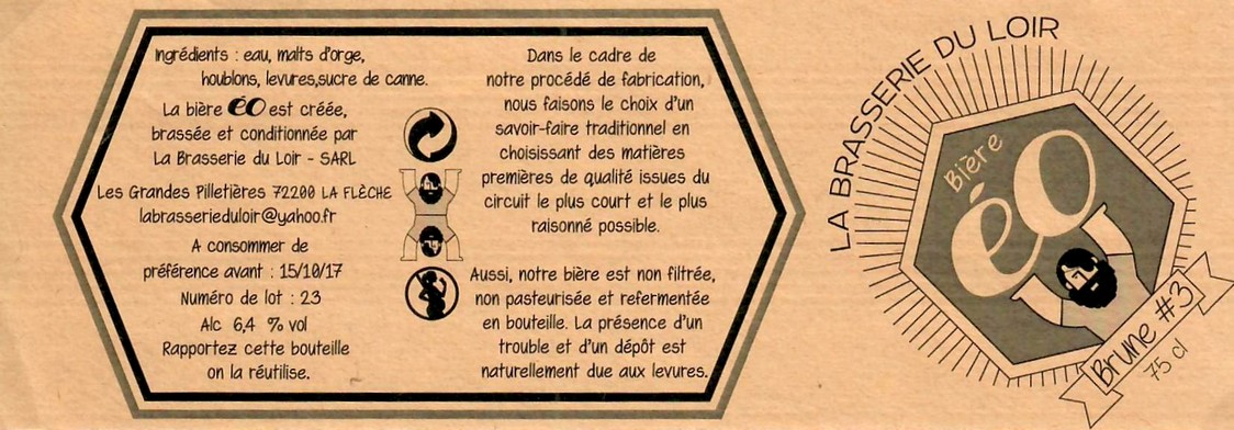 Etiquette BRASSERIE DU LOIR 17