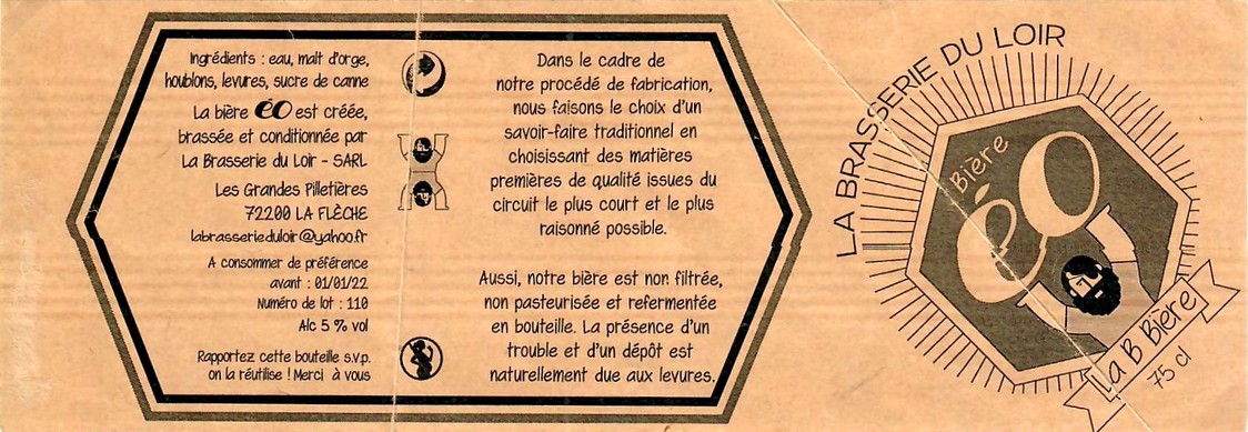 Etiquette BRASSERIE DU LOIR 27