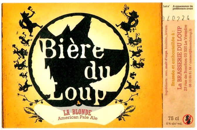 Etiquette BRASSERIE DU LOUP 19