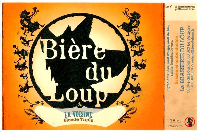 Etiquette BRASSERIE DU LOUP 26