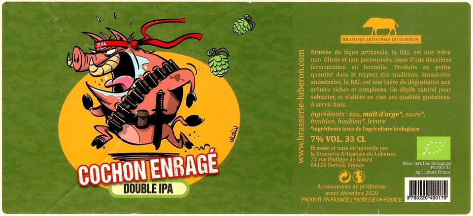 Etiquette BRASSERIE DU LUBERON 09