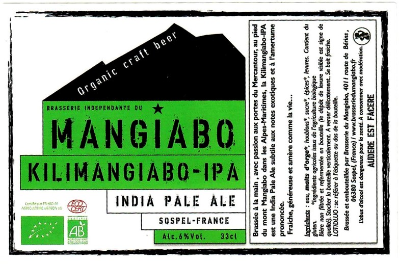 etiquette BRASSERIE DU MANGIABO 01
