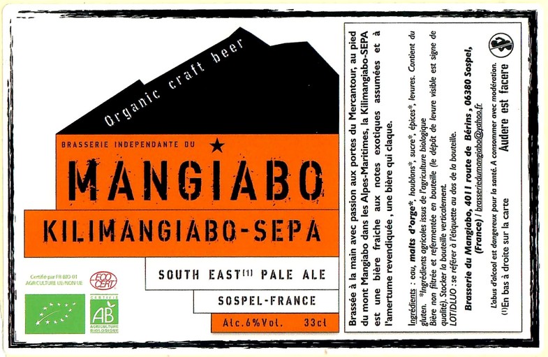Etiquette BRASSERIE DU MANGIABO 06