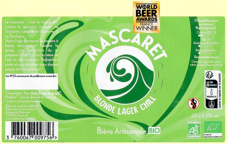 Etiquette BRASSERIE DU MASCARET 46