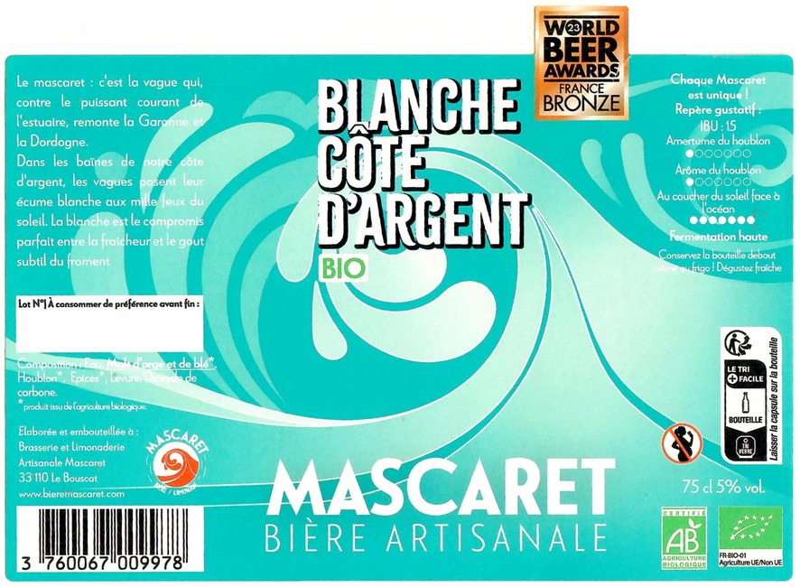 Etiquette BRASSERIE DU MASCARET 58